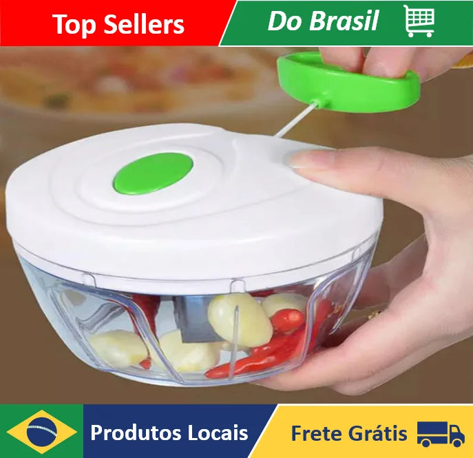 Mini Processador Manual 500ML – Praticidade na Cozinha